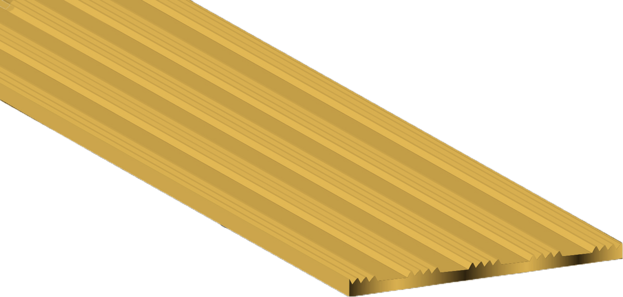 Tadao® Brass Striped - 50 x 3mm