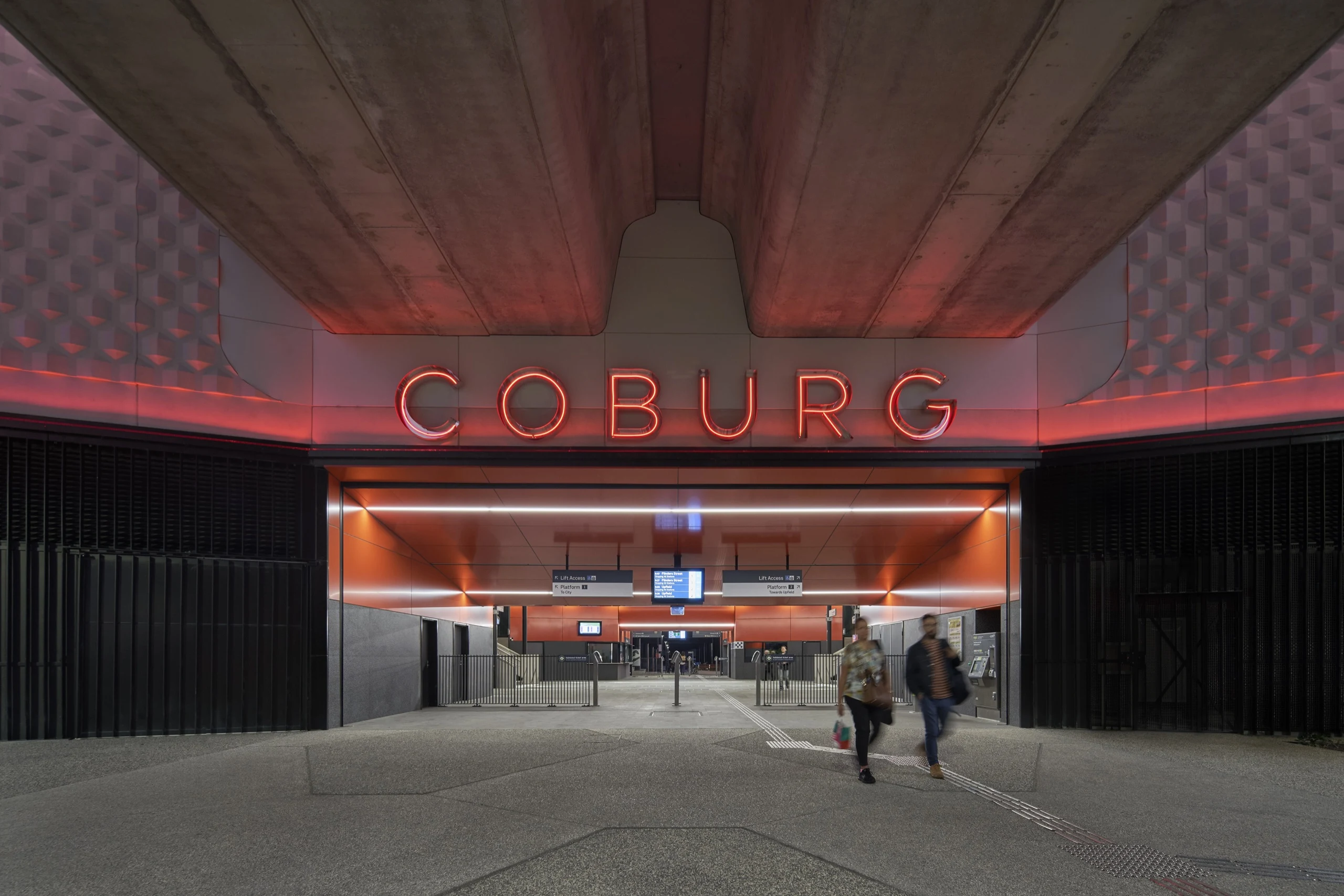 Coburg train station stair nosing